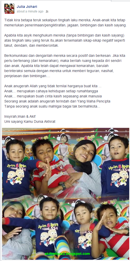 Anak Anugerah Yang Terindah 