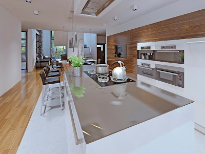 Gloss kitchen design