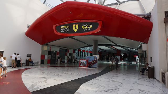 Ferrari world entrance Abu Dhabi