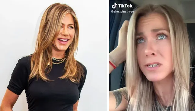 Jennifer Aniston has an identical doppelganger who recreates Rachel's scenes in 'Friends' and you can hardly tell them apart