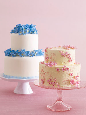 Two tiered Wedding Cakes