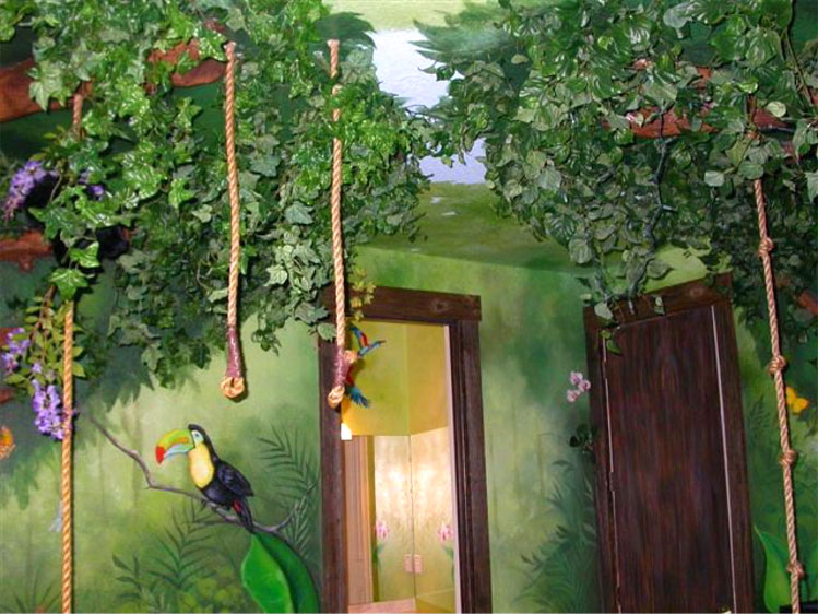 Extemeâ€ jungle theme room by Deborah Joy