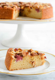 Gluten Free Raspberry Almond Breakfast Cake