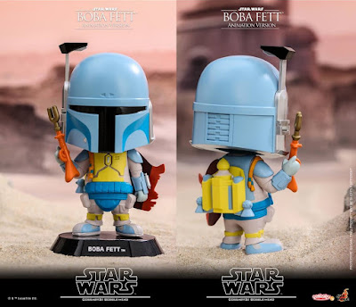 Star Wars Animated Edition Boba Fett Cosbaby Mini Figure Bobble Head by Hot Toys