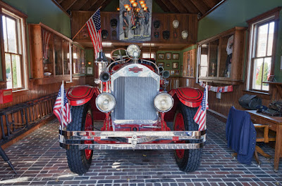 Fire engine at the Firehouse Museum