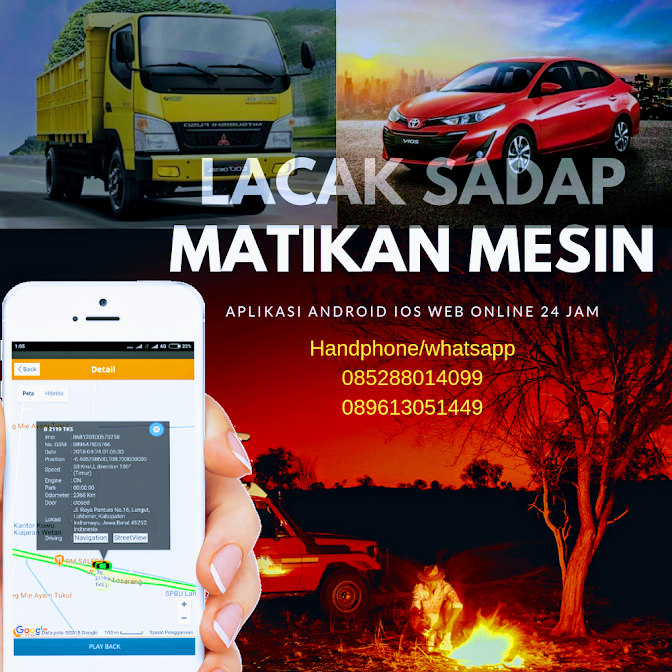 gps tracker semarang mobil motor truk bus alat berat lacak sadap matikan mesin