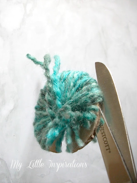 Zucche pom-pom DIY - pom-pom tagliato - MLI