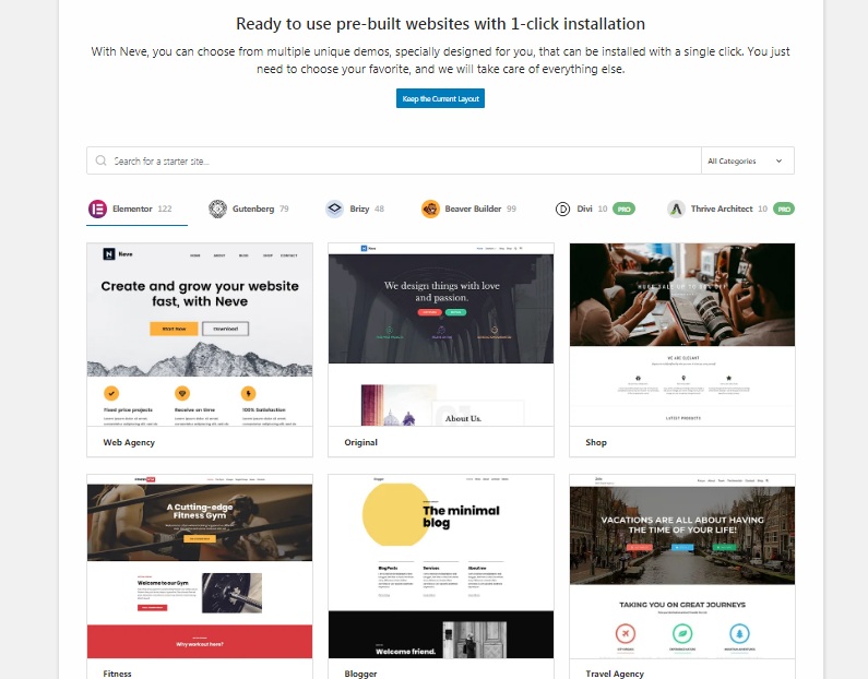 ready made website