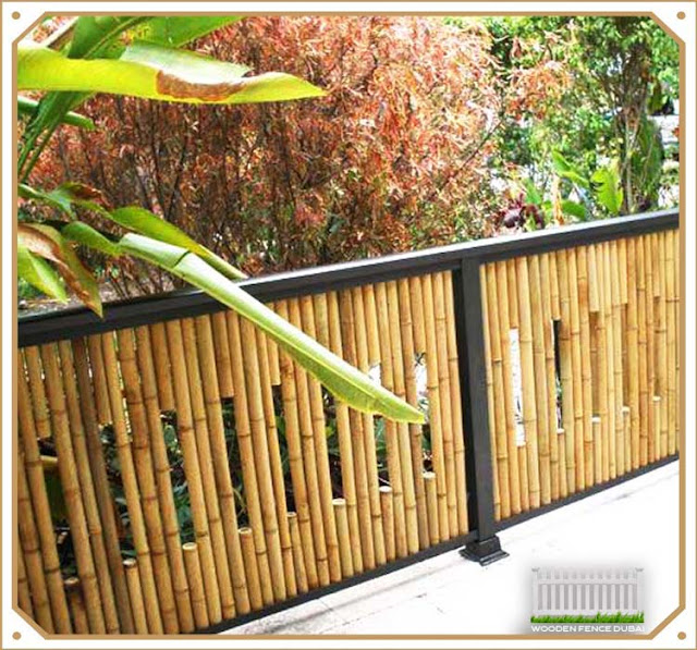 Bamboo fencing installation in UAE