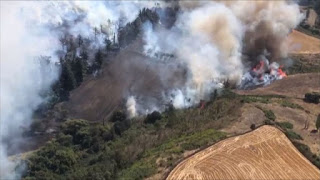 Durante este sábado, un incendio sin control se registro en Lautaro, el cual provocó la evacuación de pacientes desde el hospital de la localidad