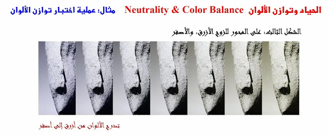 الألوان / الحياد وتوازن الألوان