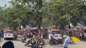 Viral Pembalap Motor Tabrak Mobil Ambulans, Netizen: Auto Korban Langsung Diangkut
