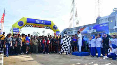 Sambut HUT Ke-77 TNI Angkatan Laut Koarmada III adakan Fun Run 7.7 KM