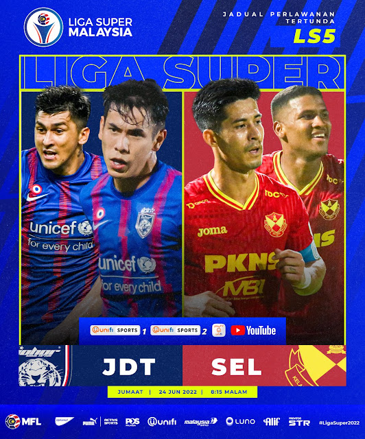 Jadual & Keputusan Perlawanan JDV VS Selangor Di Liga Super 2022