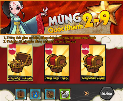 Chuỗi Sự Kiện Mừng Quốc Khánh trong game Lãng Khách