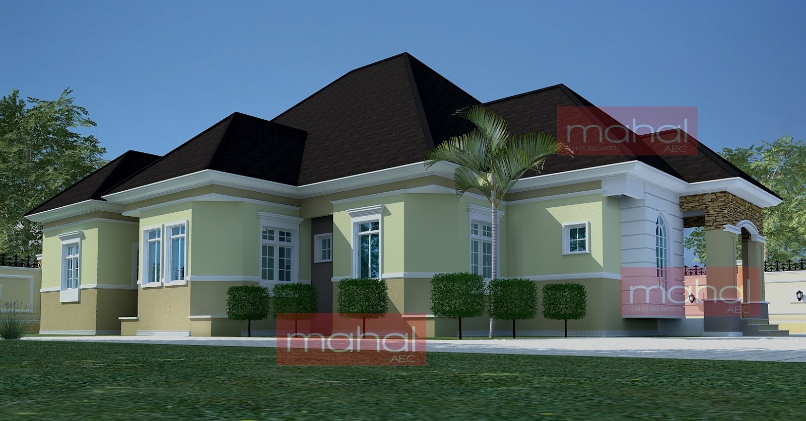 6 Bedroom Bungalow House Plans In Nigeria Modern House