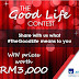 AXA AFFIN Life Insurance #TheGoodLife Contest : Win Prizes worth RM3,000