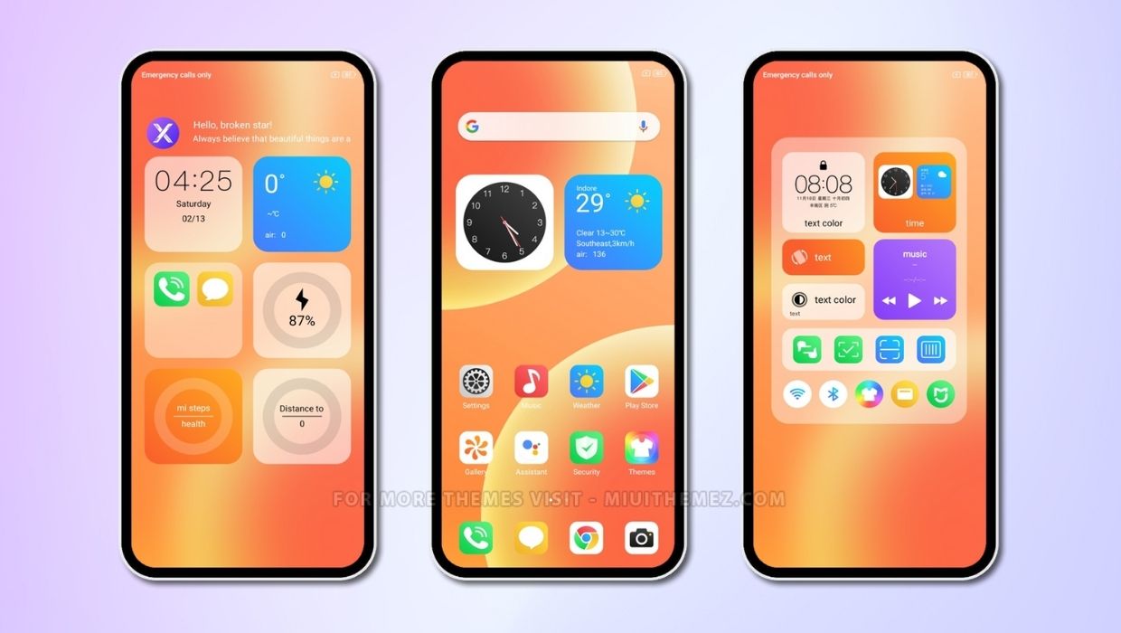 Saffron 3 MIUI Theme