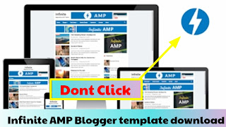 Infinite AMP Blogger template download