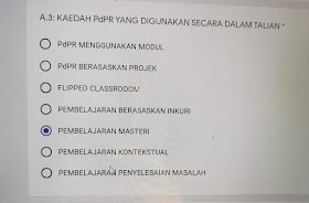 Panduan isi Pelaporan PDPR untuk guru