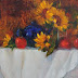 Teapot and Sunflowers Still Life Paintings by Arizona Artist Amy Whitehouse