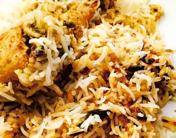 Hyderabadi biriyani and Indian chaats