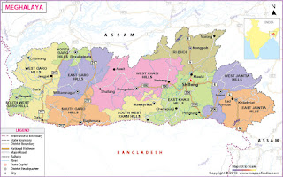Meghalaya Political Map