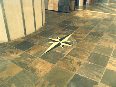 Natural stone floor