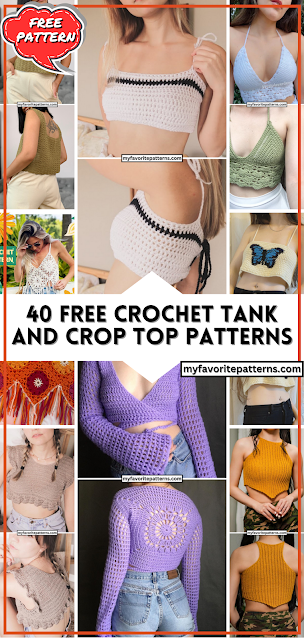 40 Free Crochet Tank and Crop Top Patterns