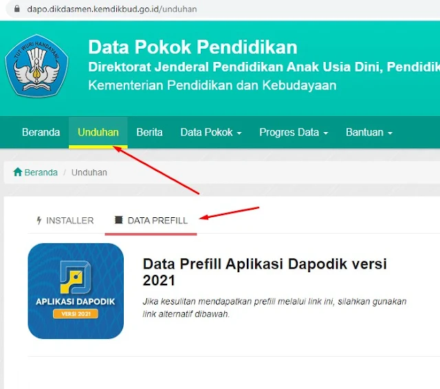 Cara Registrasi Offline Aplikasi Dapodik 2021 Dengan Mudah Menggunakan Prefill Tahun Pelajaran 2020/2021