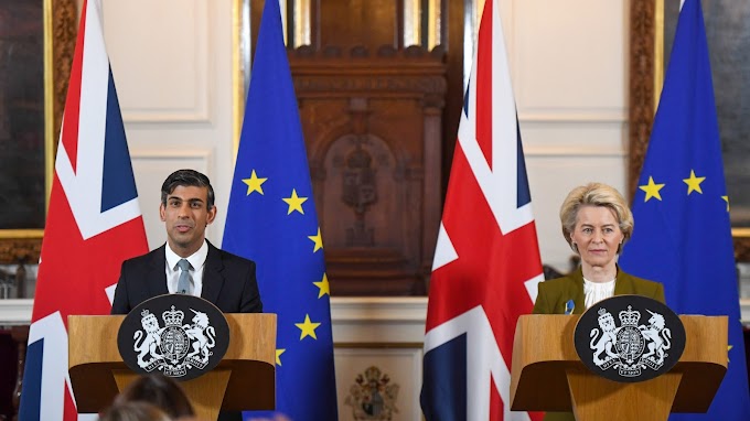 Brit miniszterelnök: Megszűnt a tengeri határ Nagy-Britannia és Észak-Írország között
