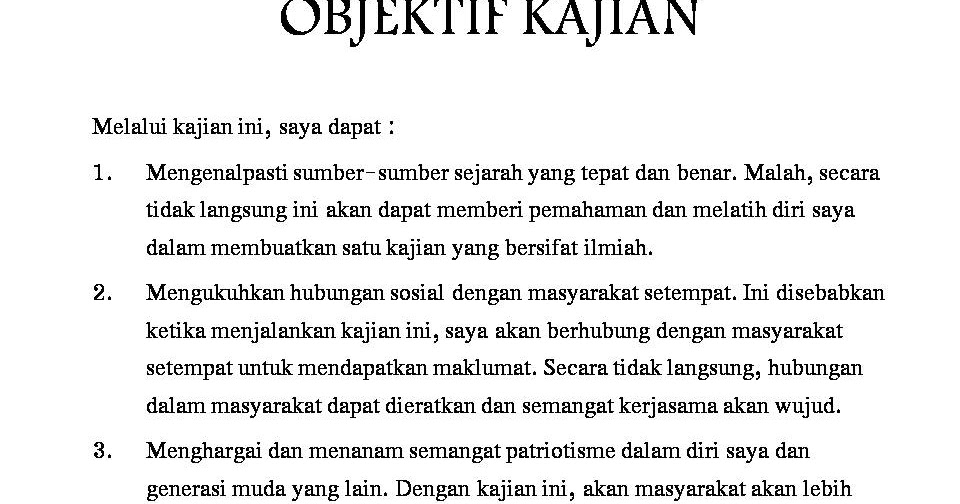 Contoh Soalan Objektif Sejarah Tingkatan 4 Bab 3 - Selangor b