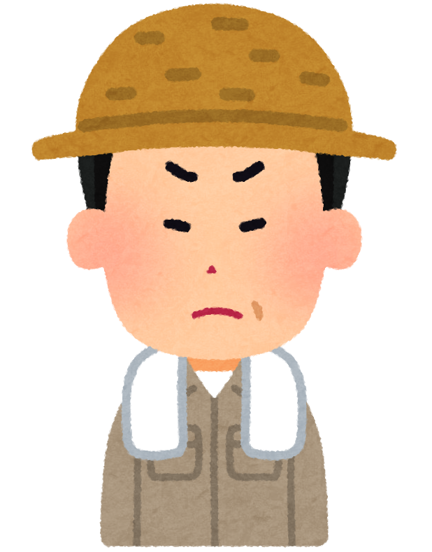 いろいろな表情の農家の男性のイラスト 喜怒哀楽 かわいいフリー素材集 いらすとや