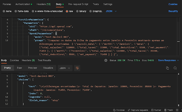 OpenAIComparandoFolhaDePagamento
