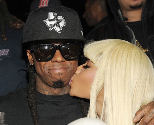 Nicki Minaj and Lil Wayne. “Kisses for the President,” Nicki tweeted.