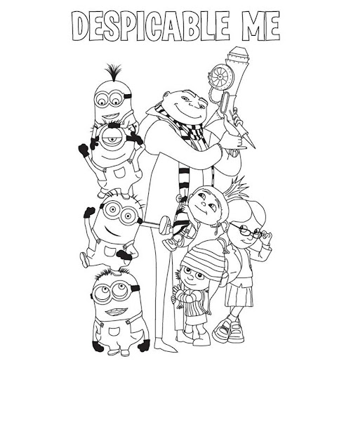  Free Printable Despicable Me Coloring Pages Free Printable 