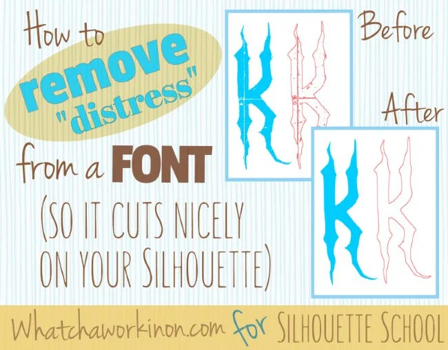 Silhouette Studio, Silhouette tutorial, fonts, hard to cut fonts