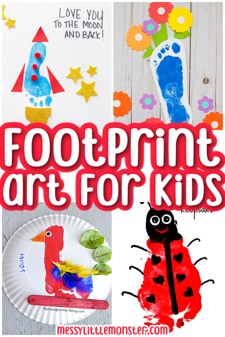 Footprint art ideas