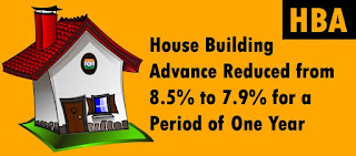 House Building Advance Reduced from 8.5% to 7.9% for a Period of One Year