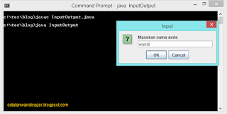 Input dan output pada Java