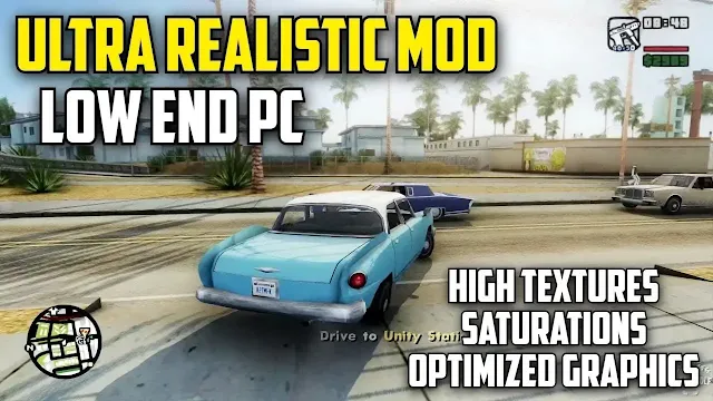 GTA San Andreas: Graphics Mod Lag Fix for Low-End PCs!