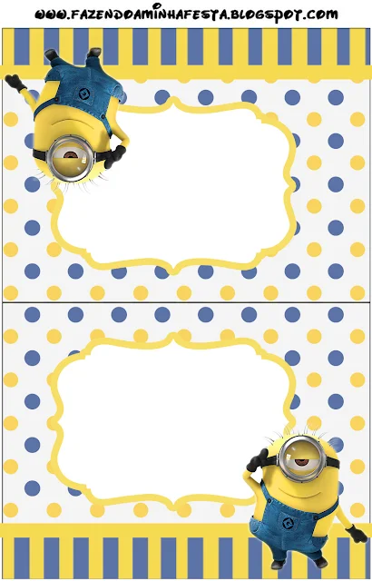 Minions Party Invitations, Free Printables. 