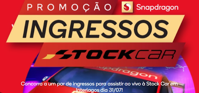 Promoção Snapdragon Sorteia Par de Ingressos Stock Car Interlagos