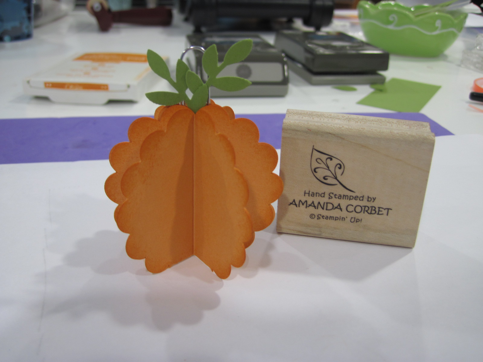 Pumpkin Place Card/Photo Holder