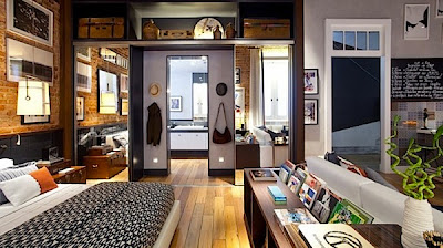 Modern Interior Design of Apartment in Warm Shades
