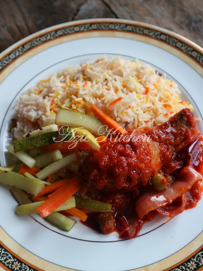 Nasi Minyak dan Ayam Masak Merah Sangat Sedap (A Keeper 