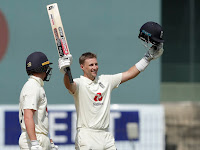 Joe Root becomes first player to score 200 in his 100th Test.