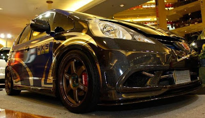 Show up of Black Honda Jazz