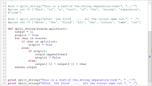 String split python
