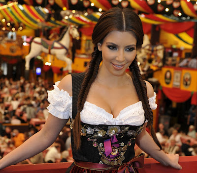 Kim Kardashian at Oktoberfest in Munich with here mum pictures